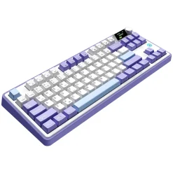Ajazz AK870 Wireless Magnetic ANSI US Blanc Bleu Rose