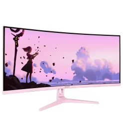 Arozzi Nova 34″ VA 2K UWQHD 165Hz Rose