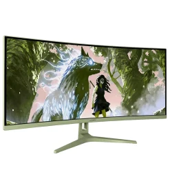 Arozzi Nova 34″ VA 2K UWQHD 165Hz Forest Green
