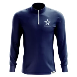 Complexity Hoodie Quarter Zip Bleu