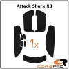 Corepad Grips Attack Shark X3 Soft Noir