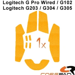 Corepad Grips Logitech G PRO/G102/203/304/305 Orange