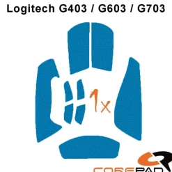 Corepad Grips Logitech G403/603/703 Bleu