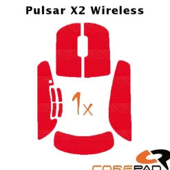 Corepad Grips Pulsar X2 / X2-V2 Wireless Soft Rouge