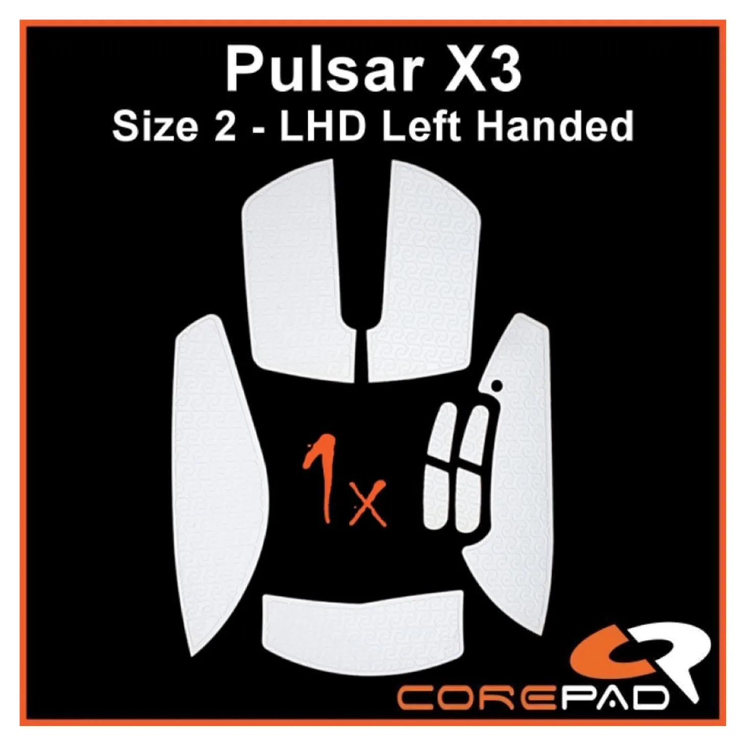 Corepad Grips Pulsar X3 LHD Wireless Soft Blanc