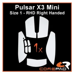 Corepad Grips Pulsar X3 Mini RHD Wireless Soft Blanc