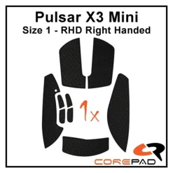 Corepad Grips Pulsar X3 Mini RHD Wireless Soft Noir