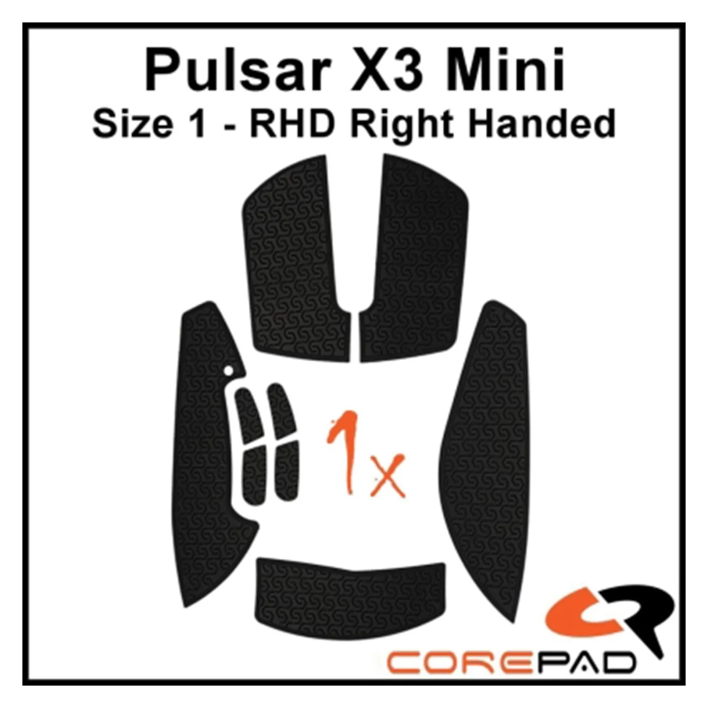 Corepad Grips Pulsar X3 Mini RHD Wireless Soft Noir