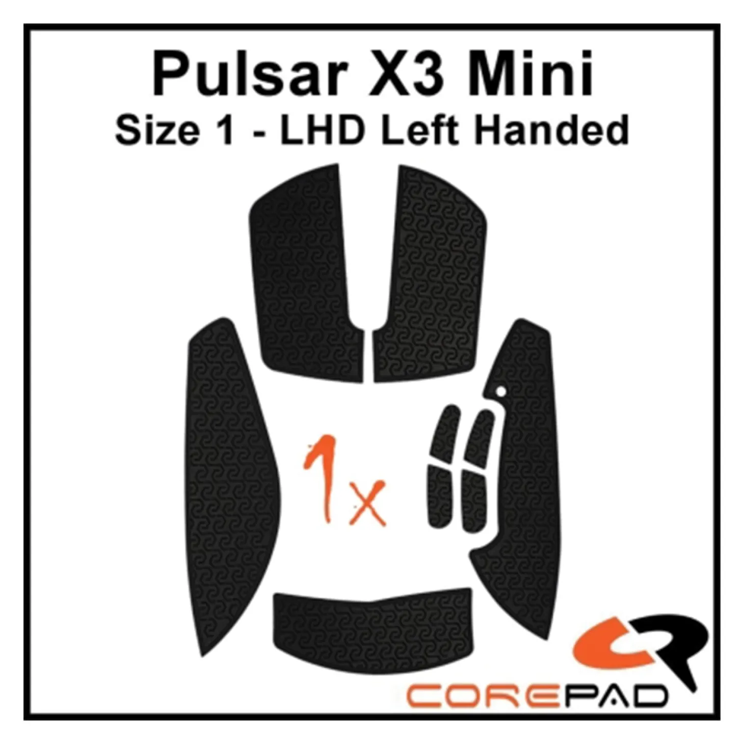 Corepad Grips Pulsar X3 Mini LHD Wireless Soft Noir