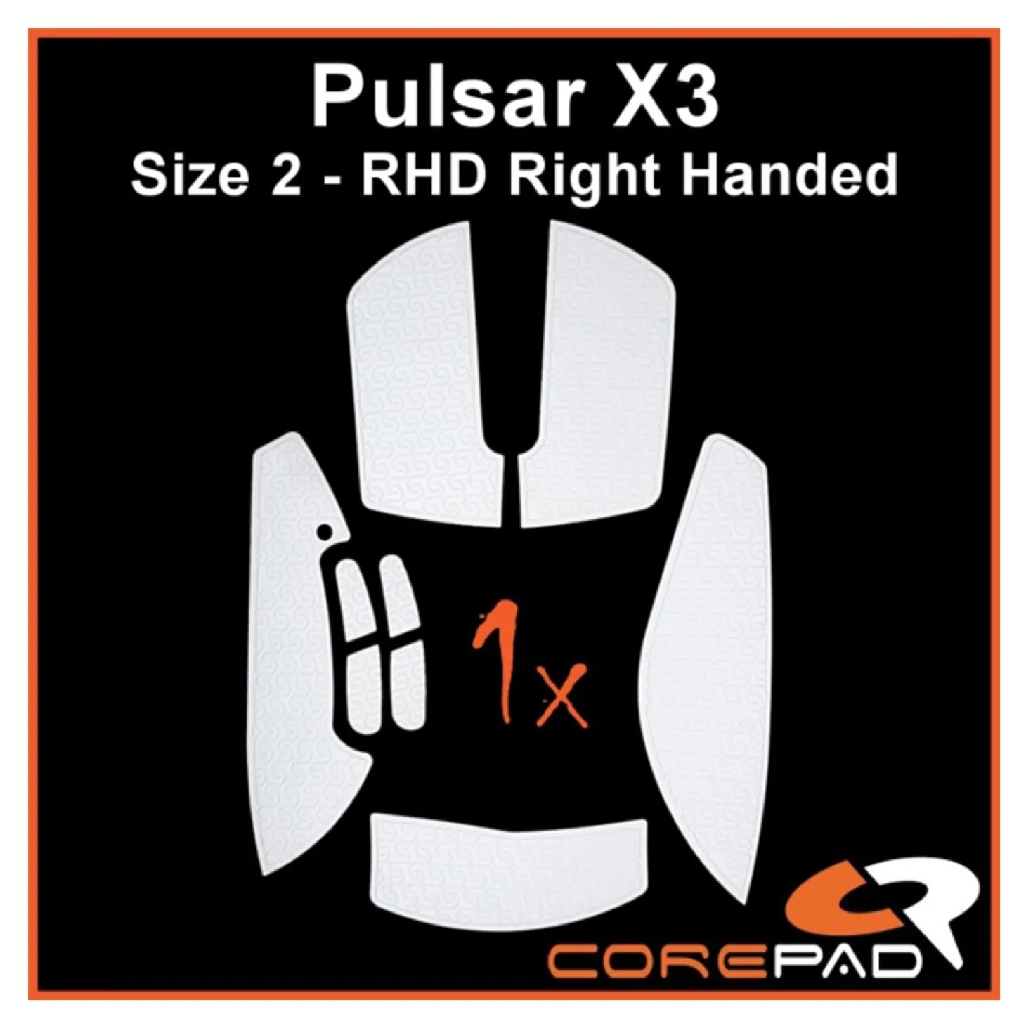 Corepad Grips Pulsar X3 RHD Wireless Soft Blanc
