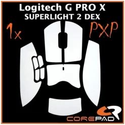 Corepad Grips PXP Logitech G PRO X SUPERLIGHT 2 DEX Blanc