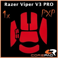 Corepad Grips PXP Razer Viper V3 Pro Rouge