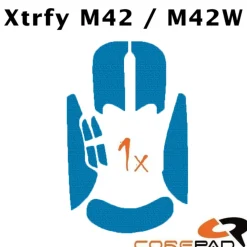 Corepad Grips Xtrfy M42 / M42 Wireless Soft Bleu