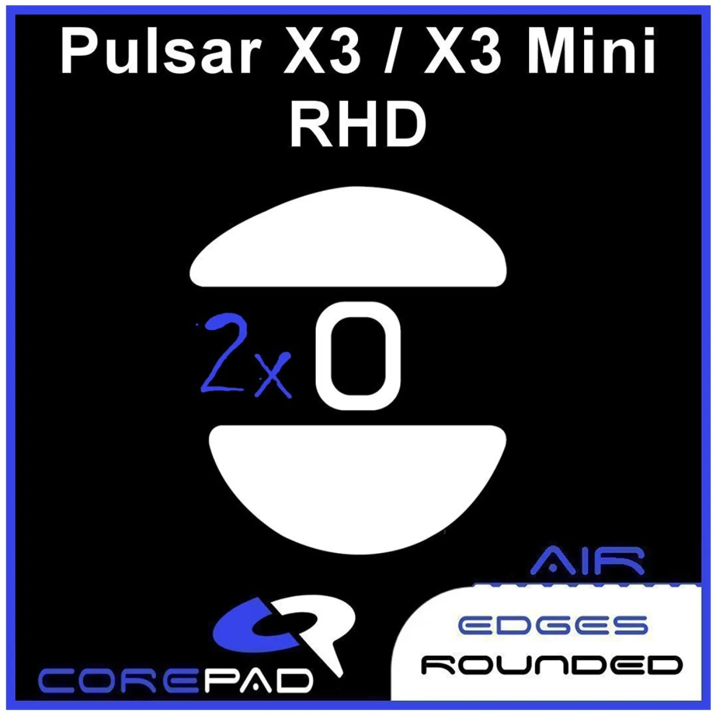 Corepad Patins Teflon AIR Pulsar X3 RHD / X3 Mini RHD