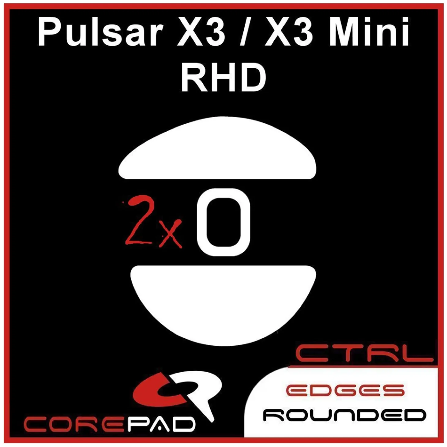 Corepad Patins Teflon CTRL Pulsar X3 RHD / X3 Mini RHD