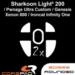 Corepad Patins Teflon PRO Sharkoon Light 200