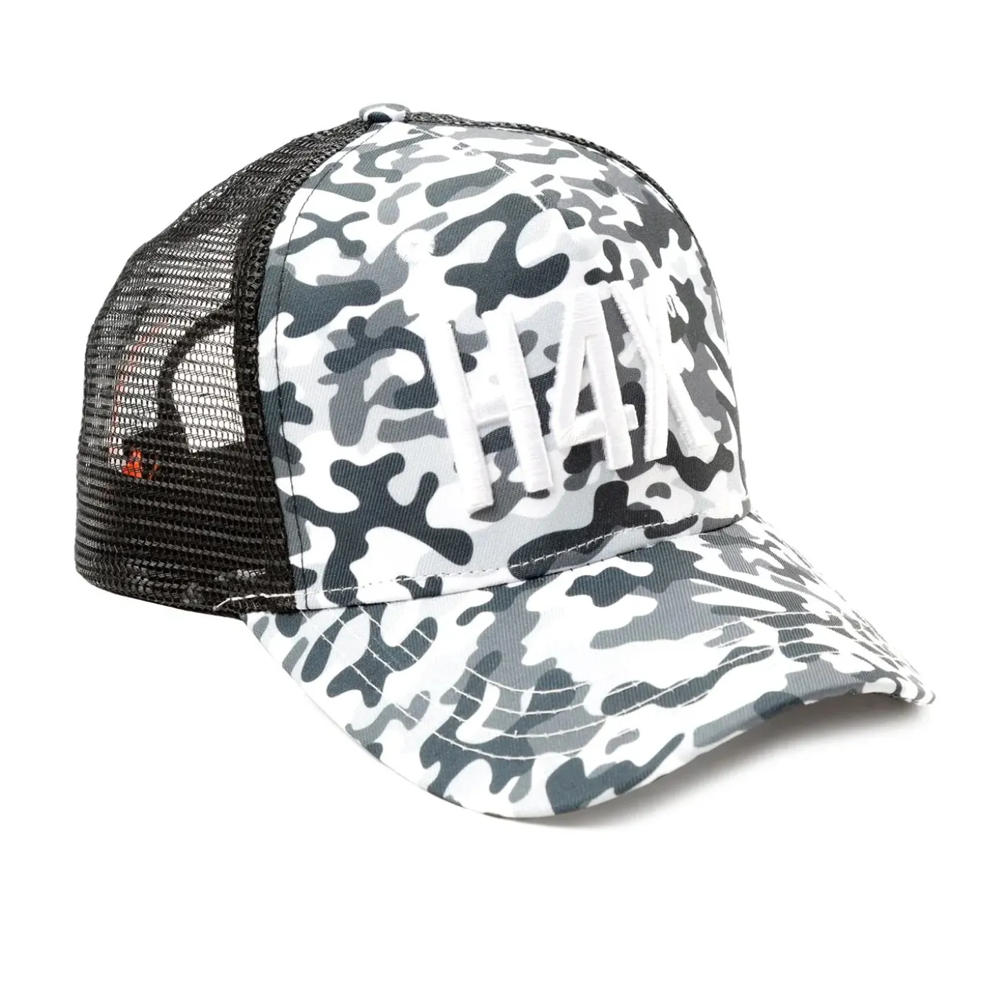 H4X Snapback Camo Blanc