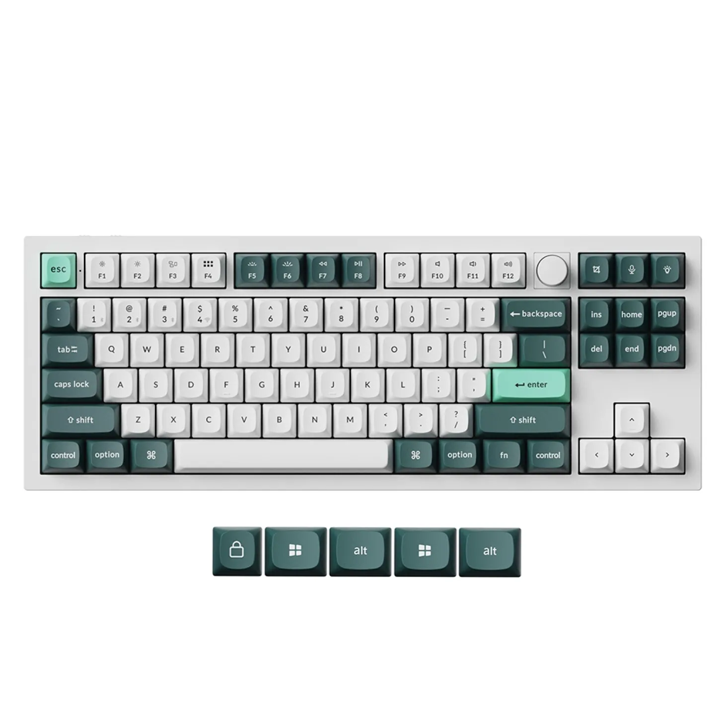 Keychron Q3 HE Wireless ANSI US Blanc