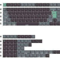 Keychron Set de Keycaps Dye Sub Hacker Mint