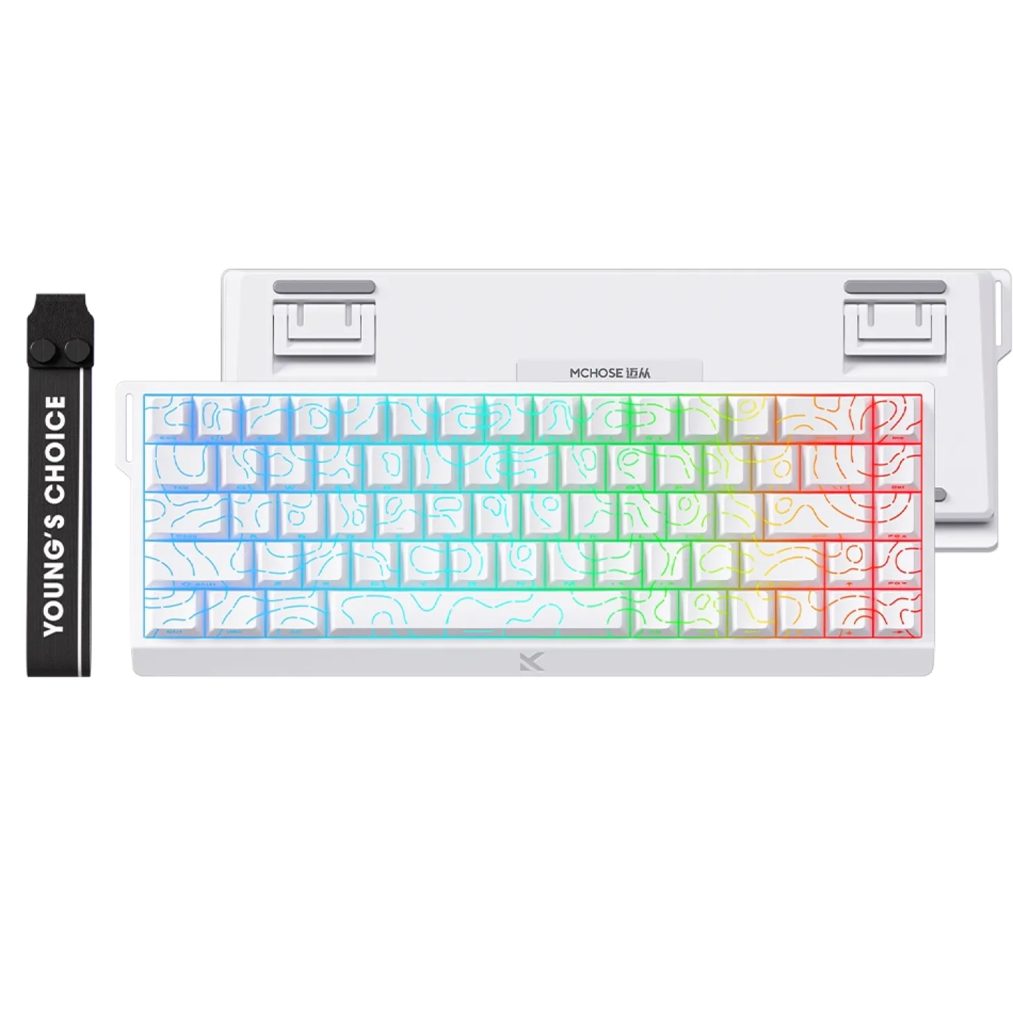 MCHOSE Ace 68 Magnetic ANSI US Topographic Blanc