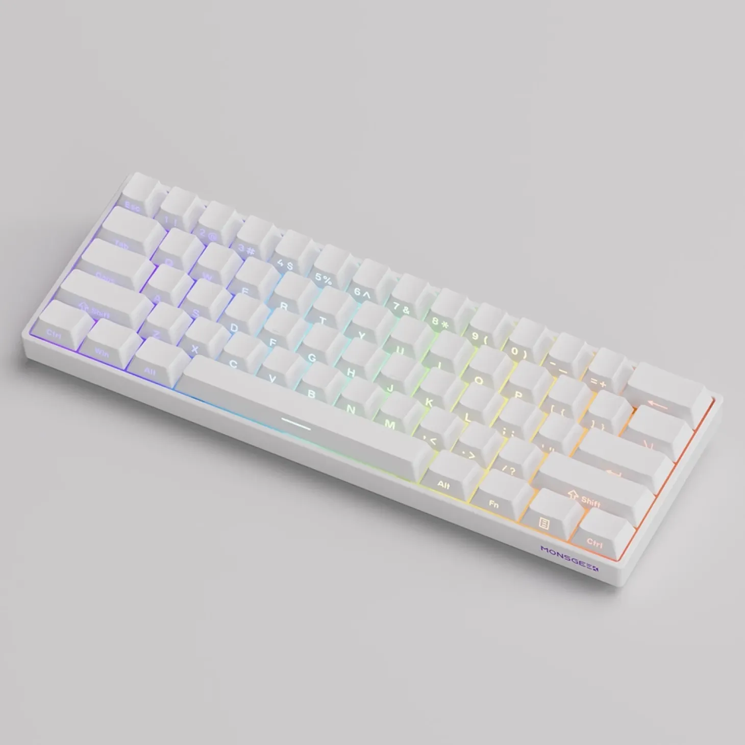 MonsGeek FUN60 PRO HE Wireless ANSI US Blanc