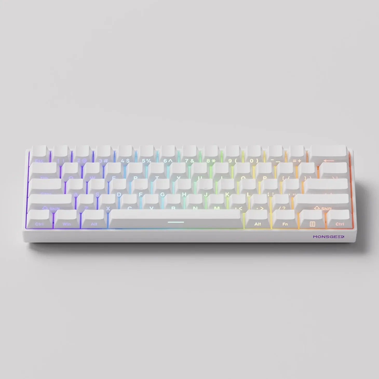 MonsGeek FUN60 PRO HE Wireless ANSI US Blanc
