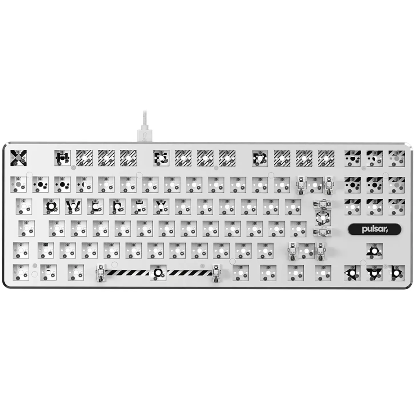Pulsar PCMK Barebone TKL ISO Blanc