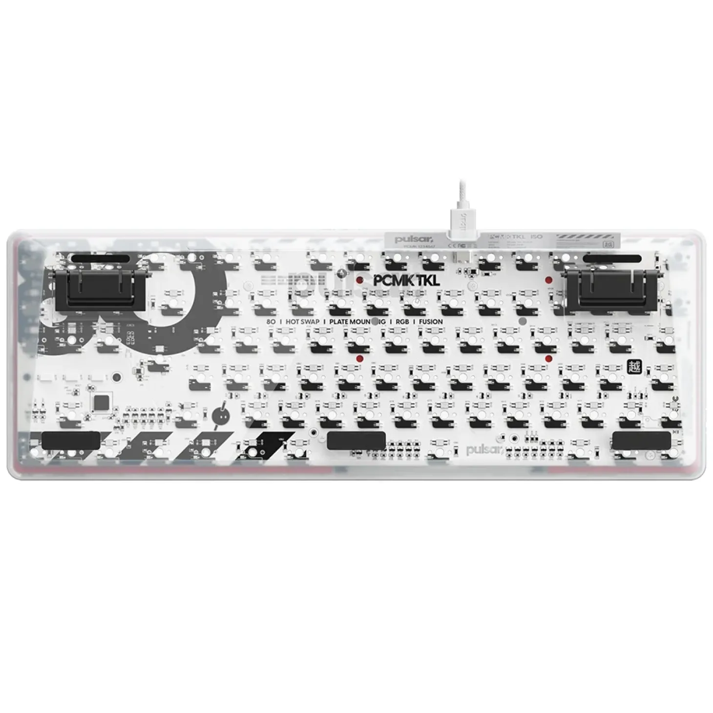 Pulsar PCMK Barebone TKL ISO Blanc