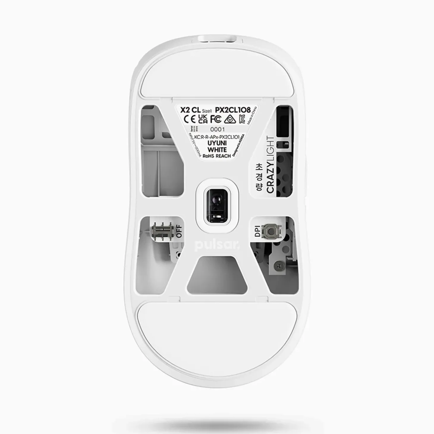 Pulsar X2 CrazyLight 8K Wireless Uyuni White