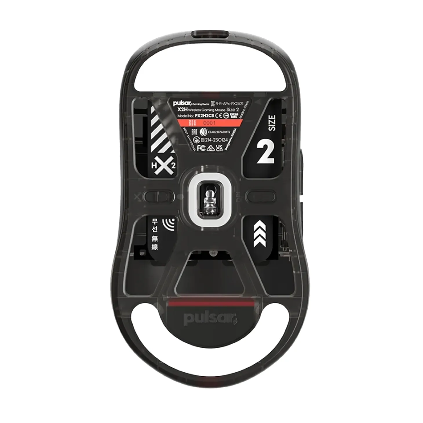 Pulsar X2-H Wireless Clear Black