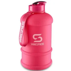 ShakeSphere Bouteille 1.3l Rose Mat Logo Blanc
