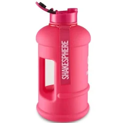 ShakeSphere Bouteille 1.3l Rose Mat Logo Blanc