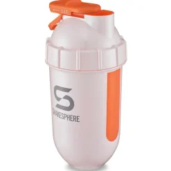 ShakeSphere Tumbler View Blanc / Orange Logo Gris