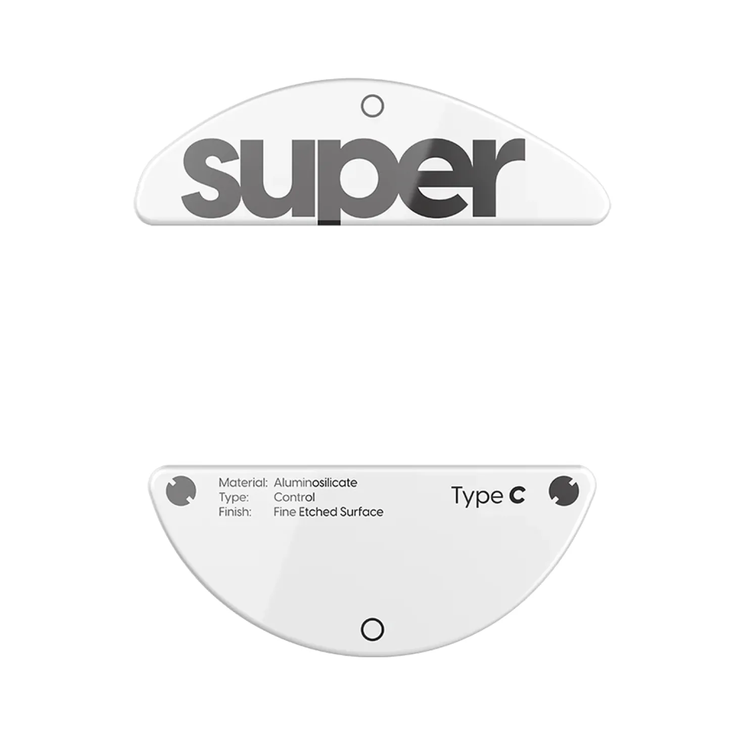 Superglide Type-C Patins en Verre Pulsar X3 LHD Series Blanc