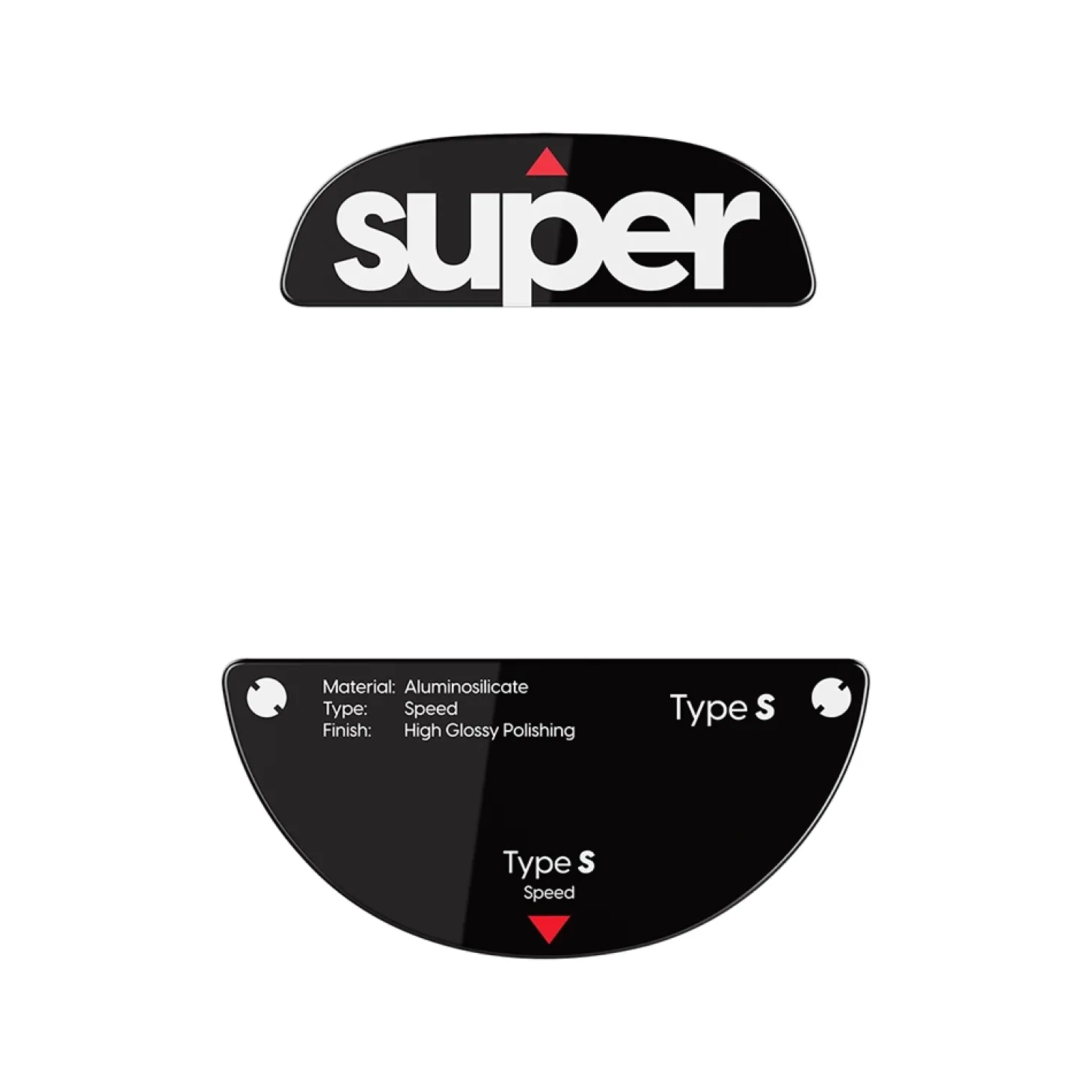 Superglide Type-S Patins en Verre Pulsar TenZ Signature Edition Noir