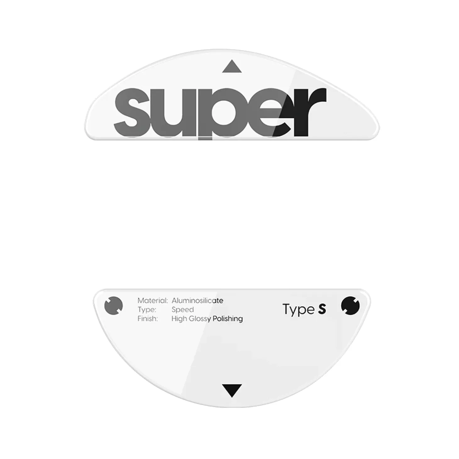 Superglide Type-S Patins en Verre Pulsar X3 LHD Series Blanc