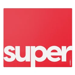 Superglide V2 Tapis de Souris en Verre XL Rouge
