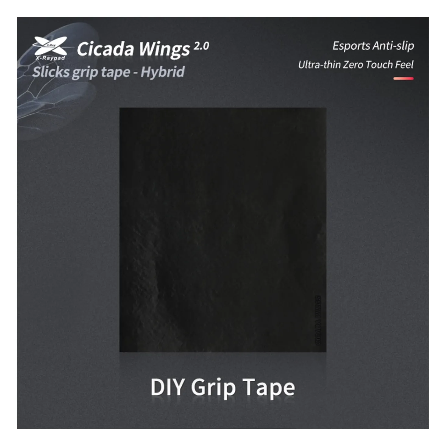X-Raypad Cicada Wings 2.0 Grips Universels Noir DIY