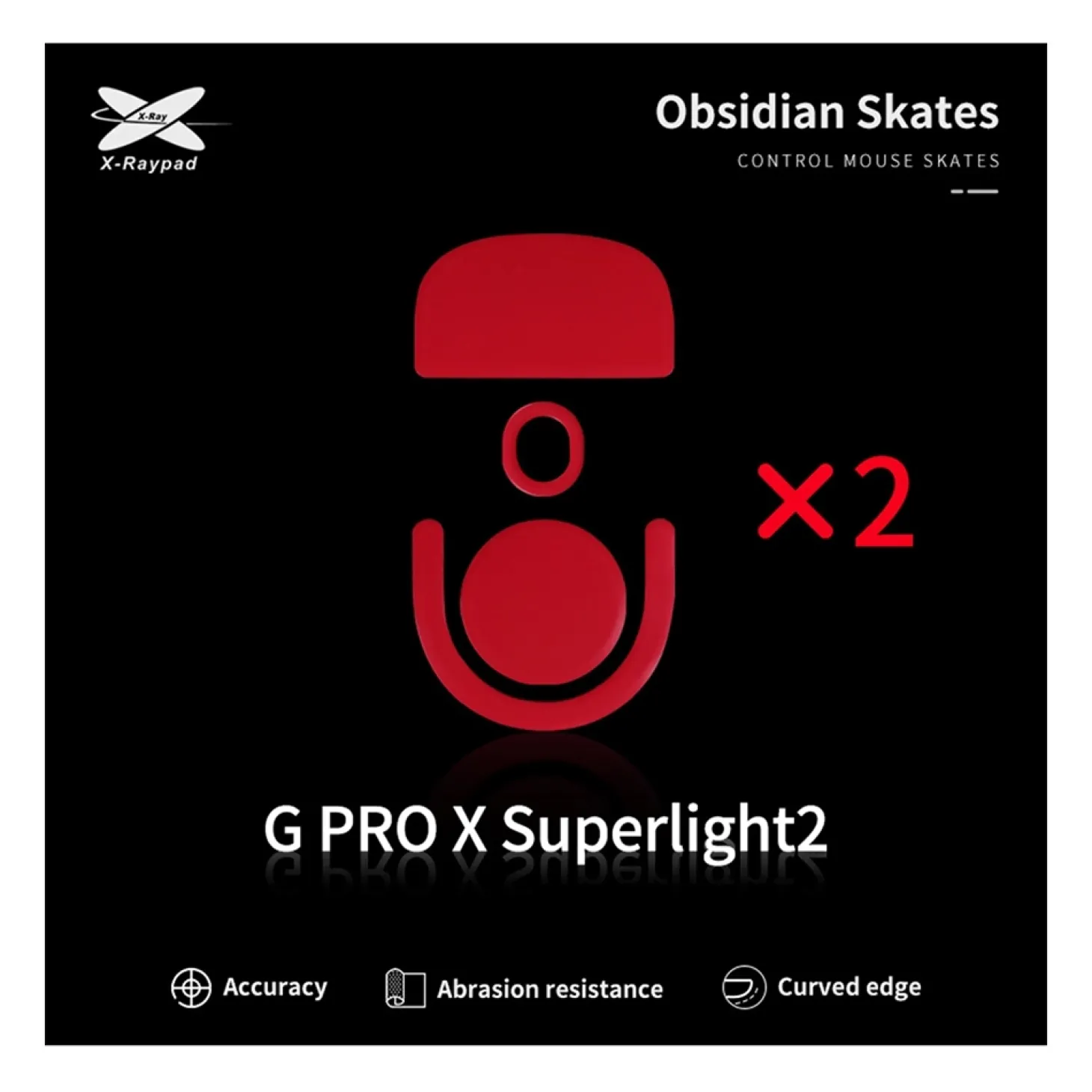 X-Raypad Patins Obsidian Logitech G Pro X Superlight 2