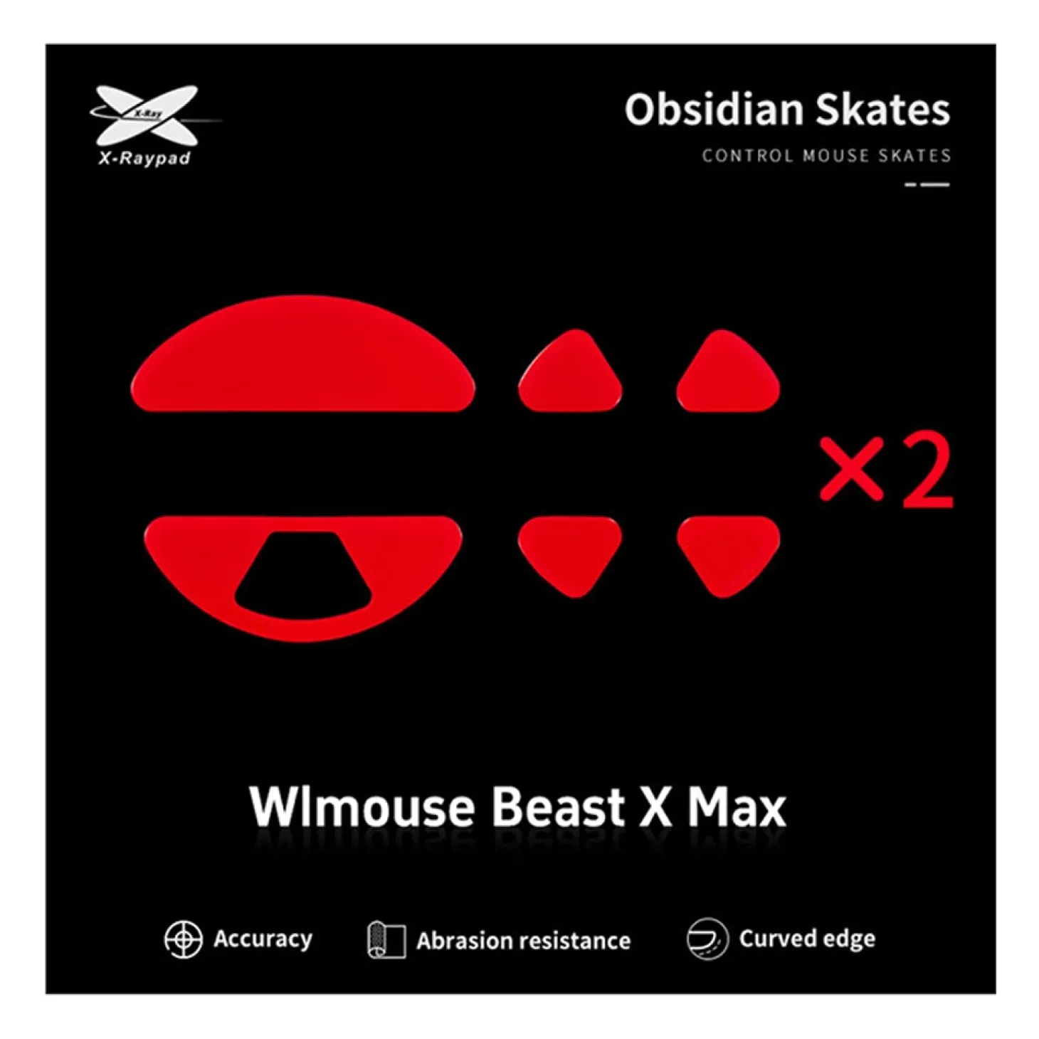 X-Raypad Patins Obsidian WLMouse Beast X Max